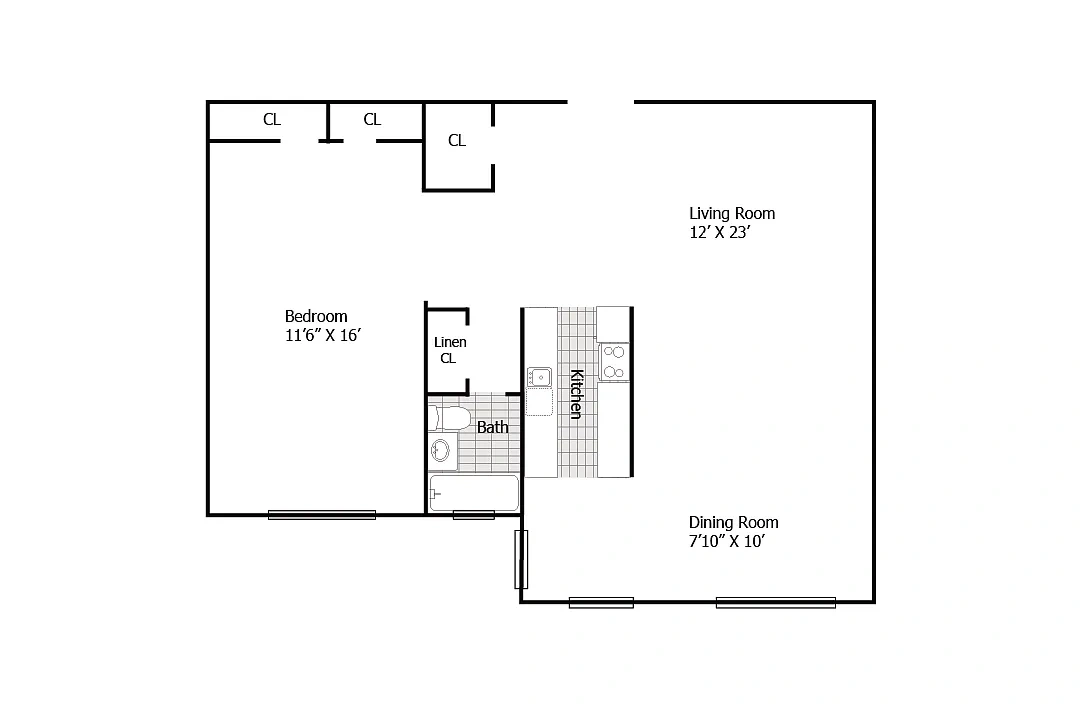 Harbor Terrace Apartments – Floor plan