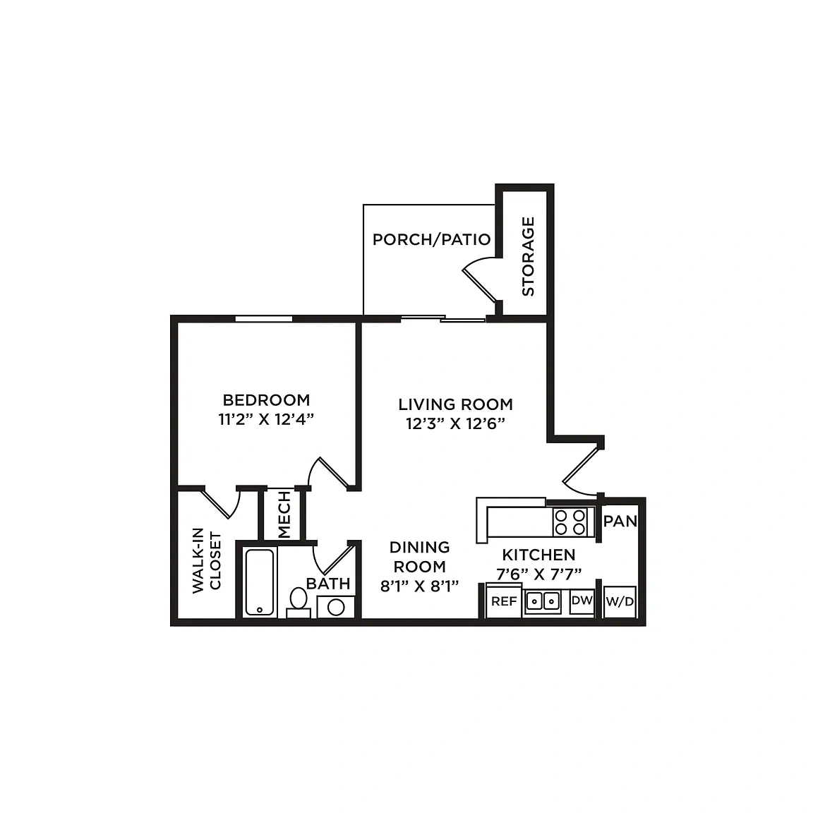 The Lakes of Schaumburg Apartment Homes – Floor plan