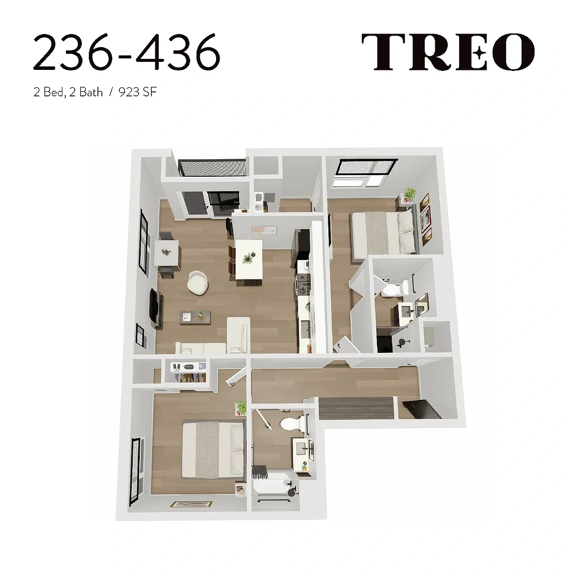 Treo – 2 Bedroom - 2 Bathroom