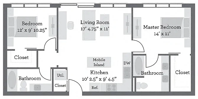 Liberty Center Apartments – Floor plan