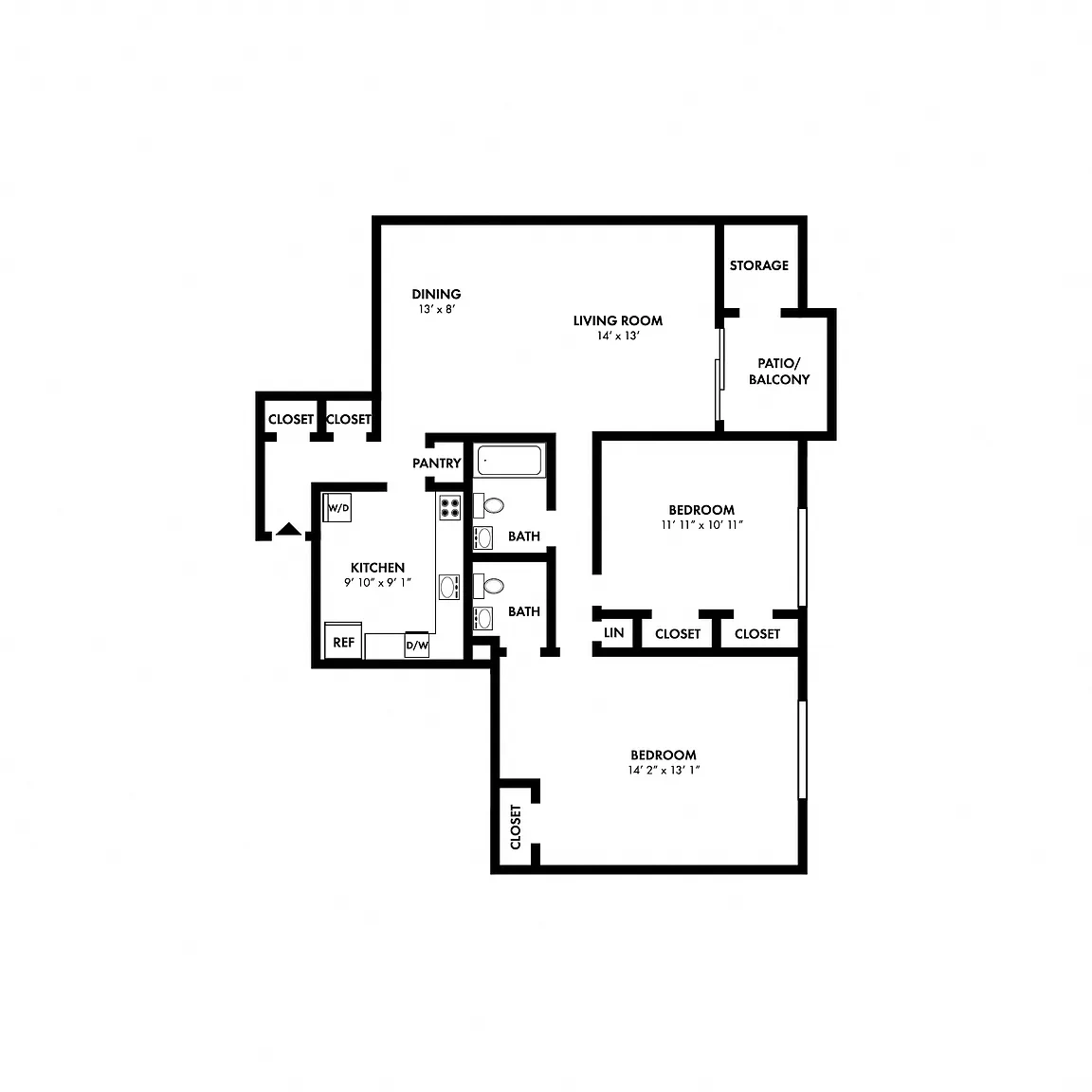 Lighthouse at Twin Lakes Apartment Homes – Floor plan