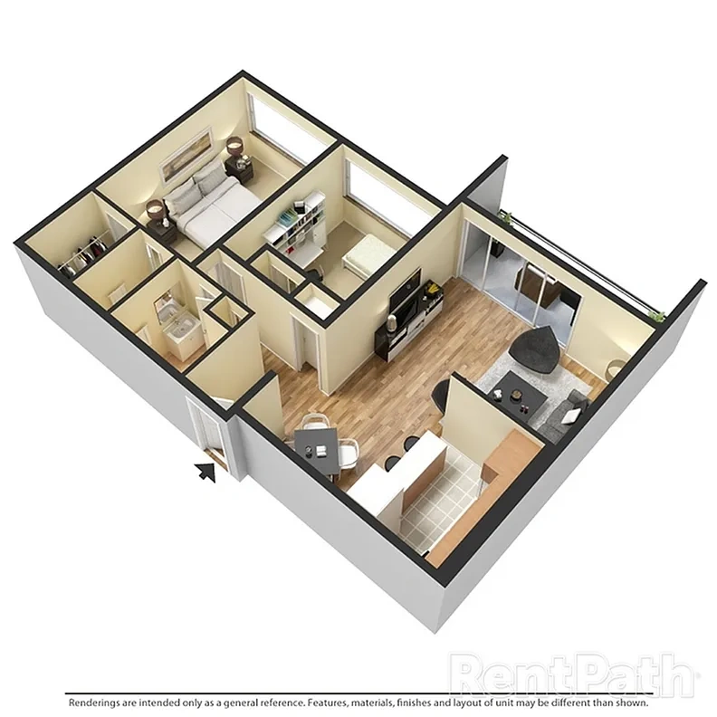 Victoria Plaza – 20H - 2 Bedroom 1.5 Bath