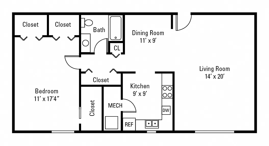 The Avalon Apartment Homes – Floor plan
