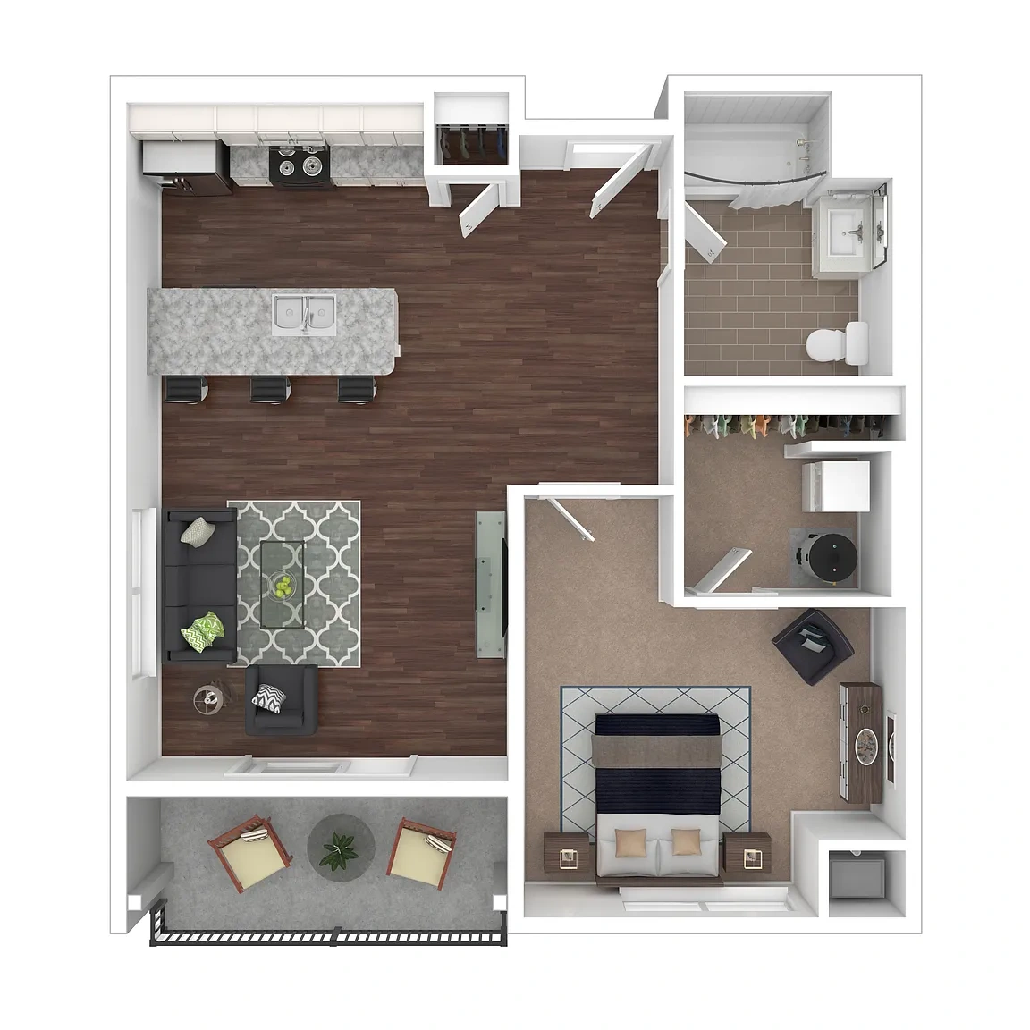 The Lumos Apartments – 1 Bed 1 Bath