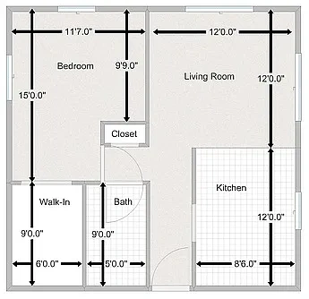 Riverside Place Apartments – Floor plan