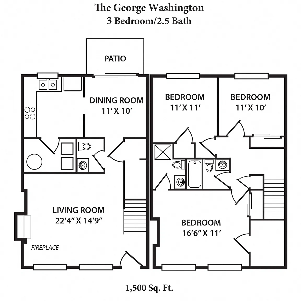 Revere Village Apartments – Floor plan