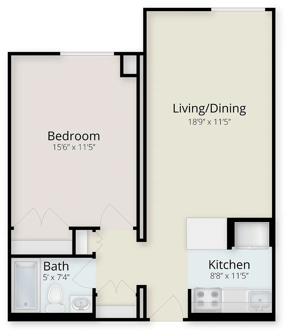Village At Brookline – Floor plan