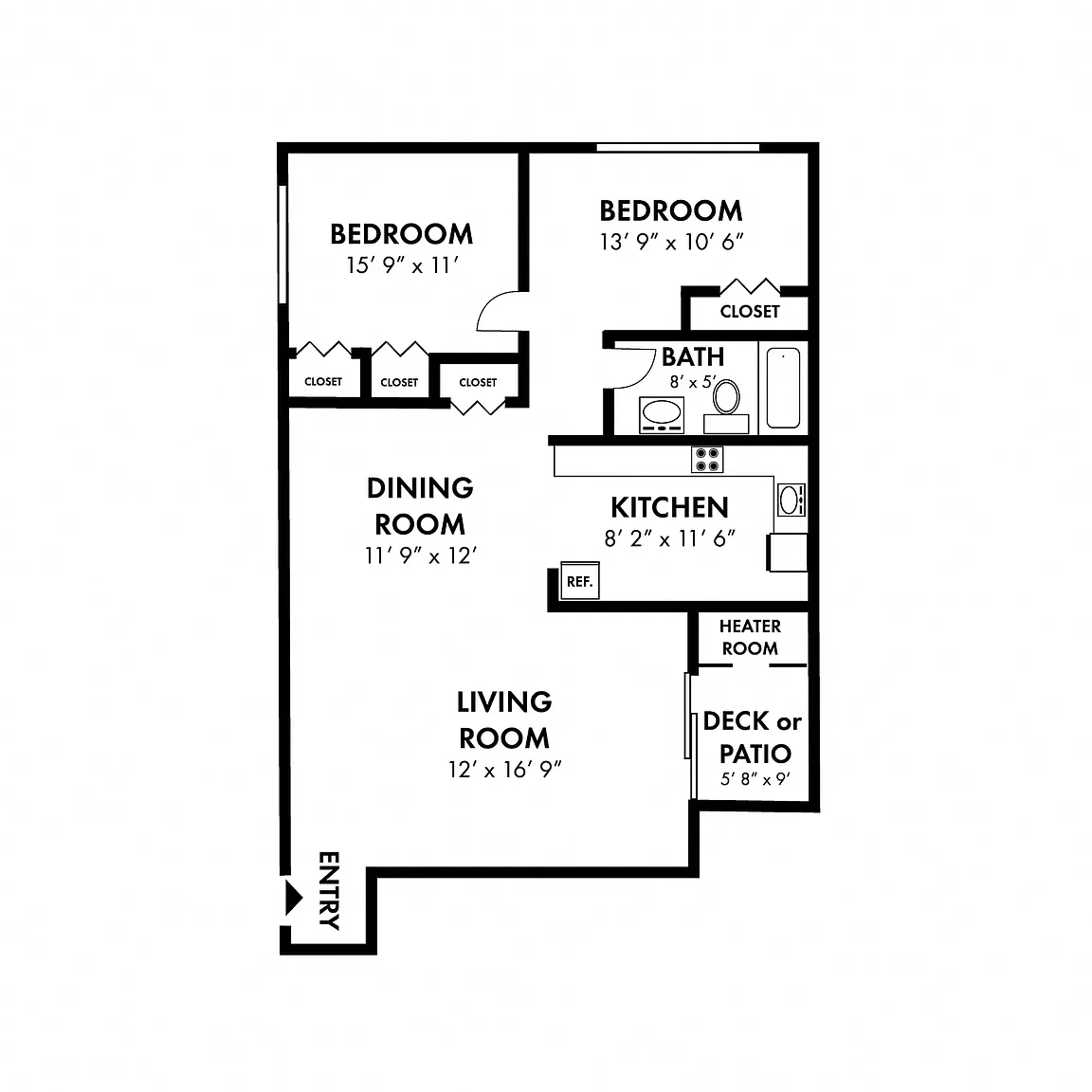 Glen Mar Apartment Homes – Floor plan