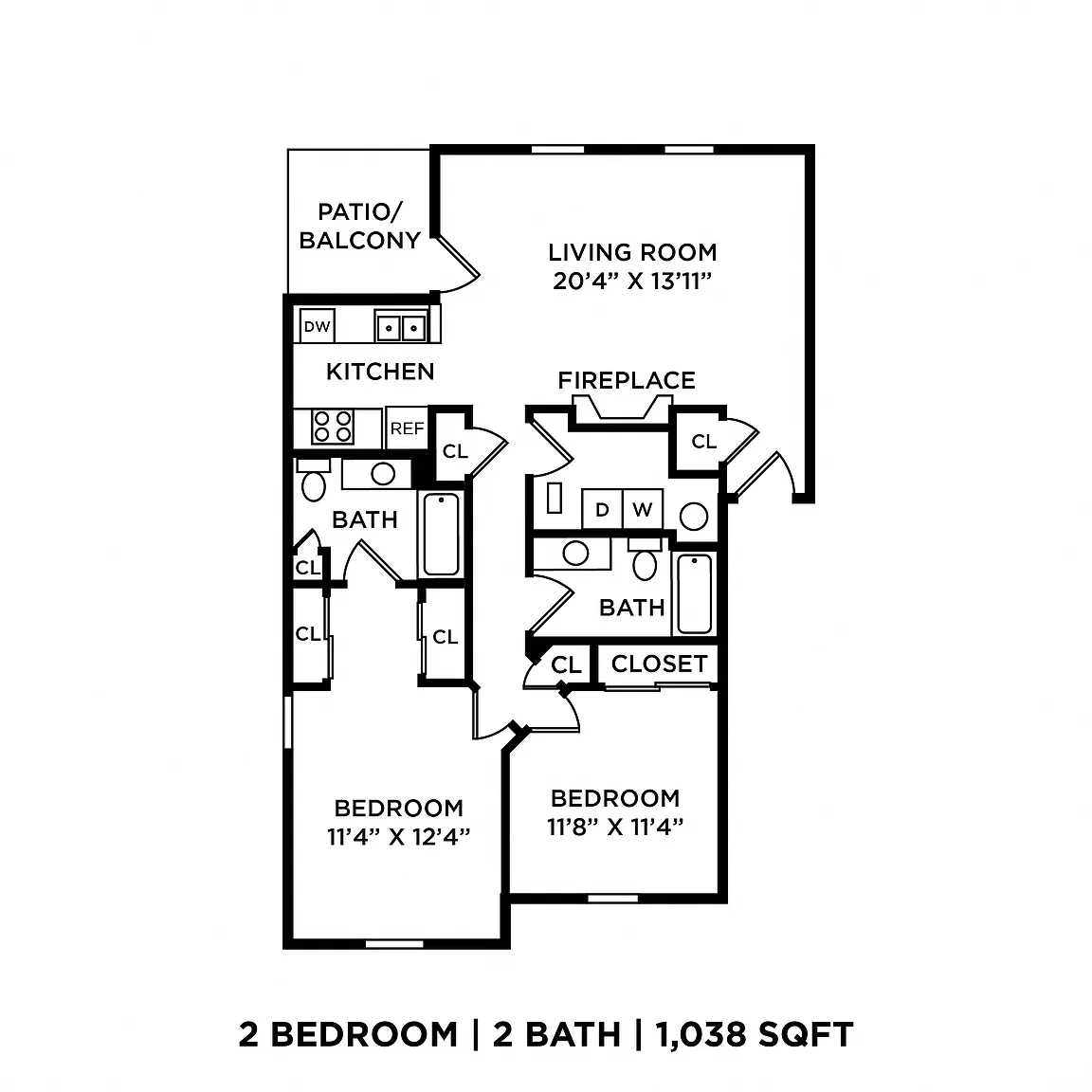 The Bradford at Easton Apartment Homes – Floor plan