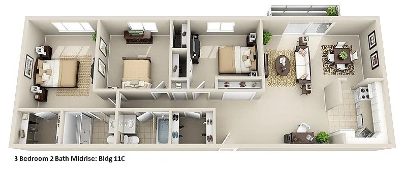 Huntington Green Apartments – Floor plan