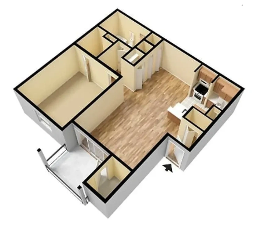 Windwood Oaks Apartments – Floor plan