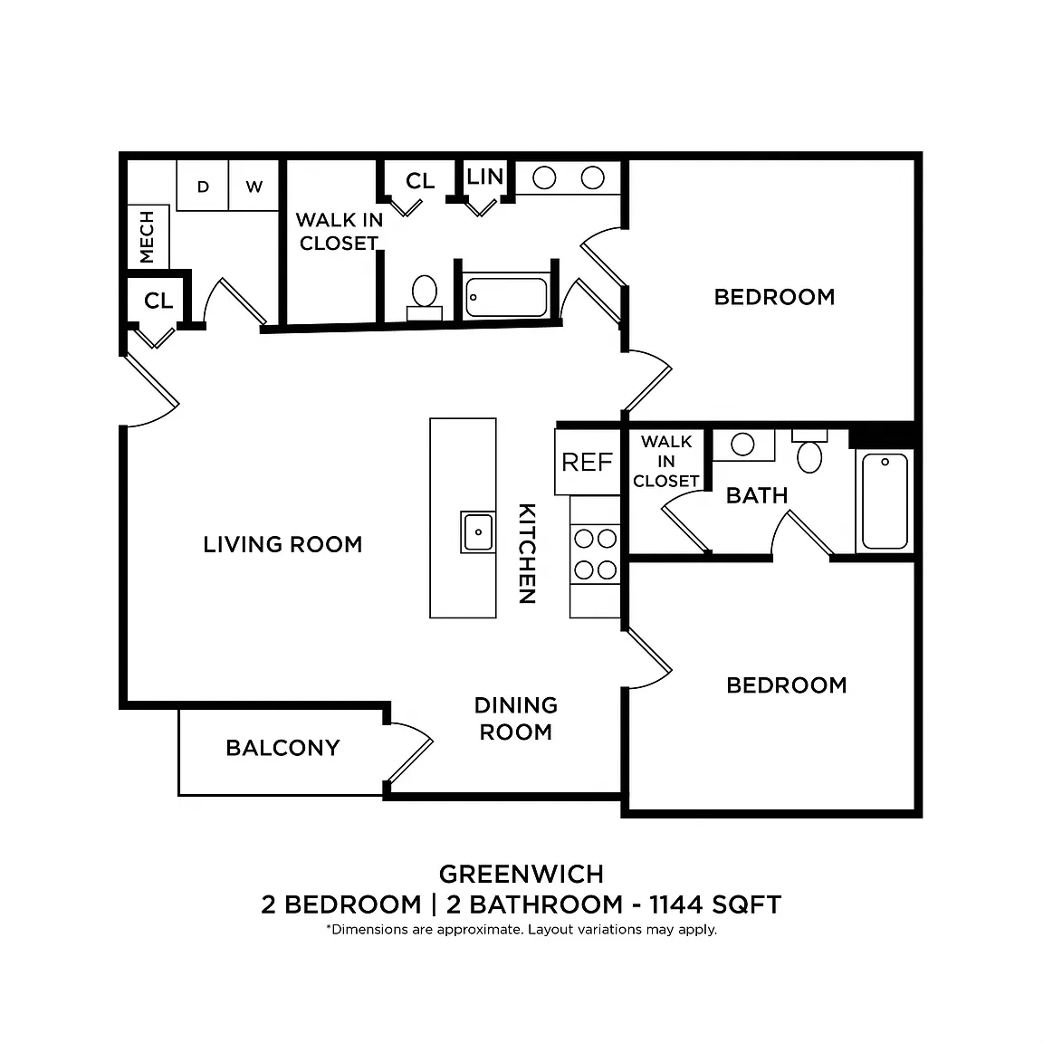 Palmer House Apartment Homes – Floor plan