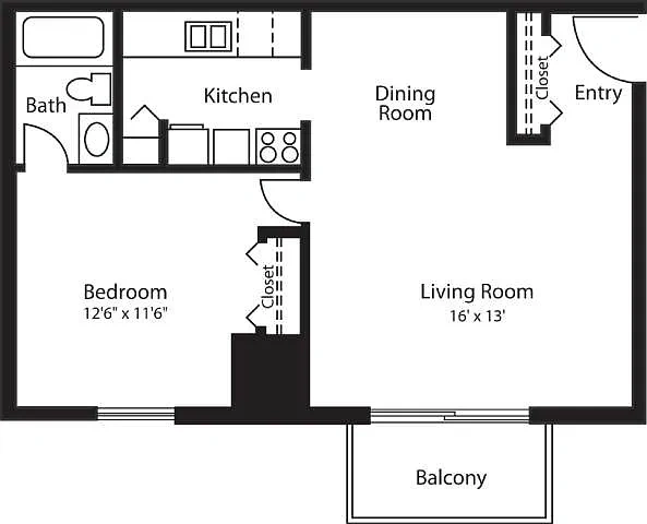 Hummingbird Pointe & The Gardens – The Gardens 1 Bedrooms