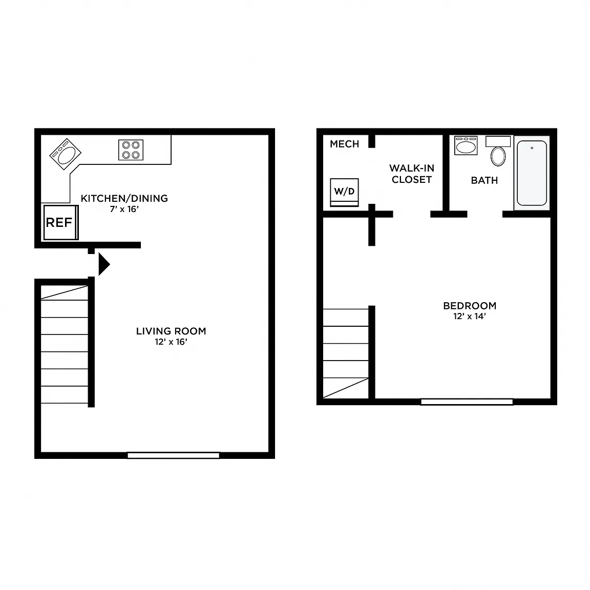 St. Marys Landing Apartments and Townhomes – Floor plan