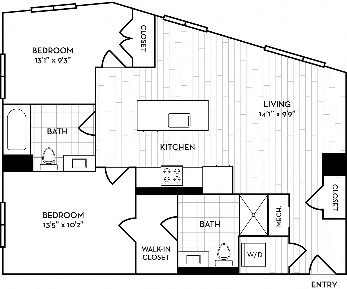 Velo Forest Hills Apartments – Floor plan