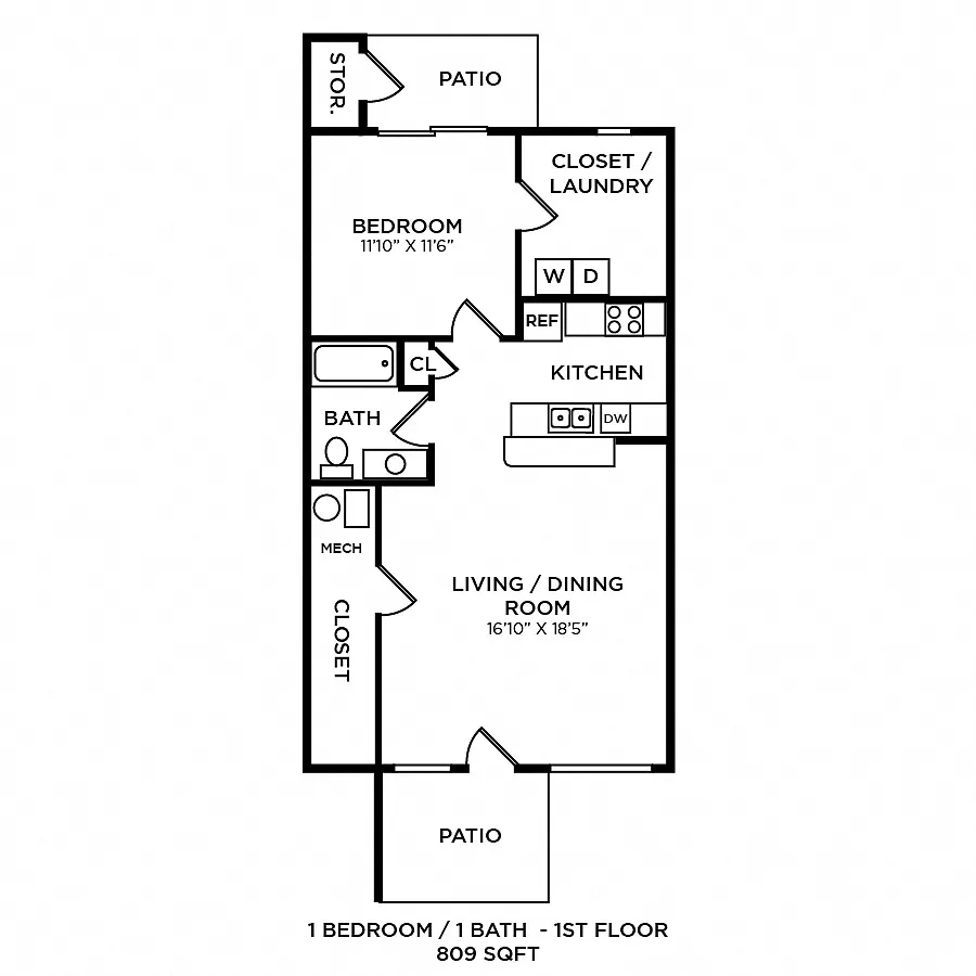 The Lakes of Beavercreek Apartment Homes – Floor plan