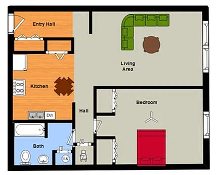 River Chase Apartments – Floor plan