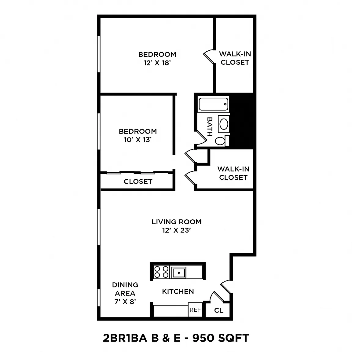 Ridgeview Apartment Homes – Floor plan