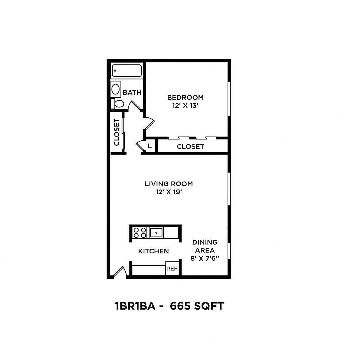 Ridgeview Apartment Homes – Floor plan