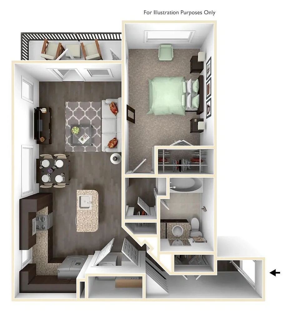 The Vue at Creve Coeur Apartments – Floor plan