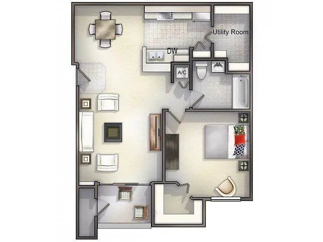 Allegro Palm Apartments – Floor plan