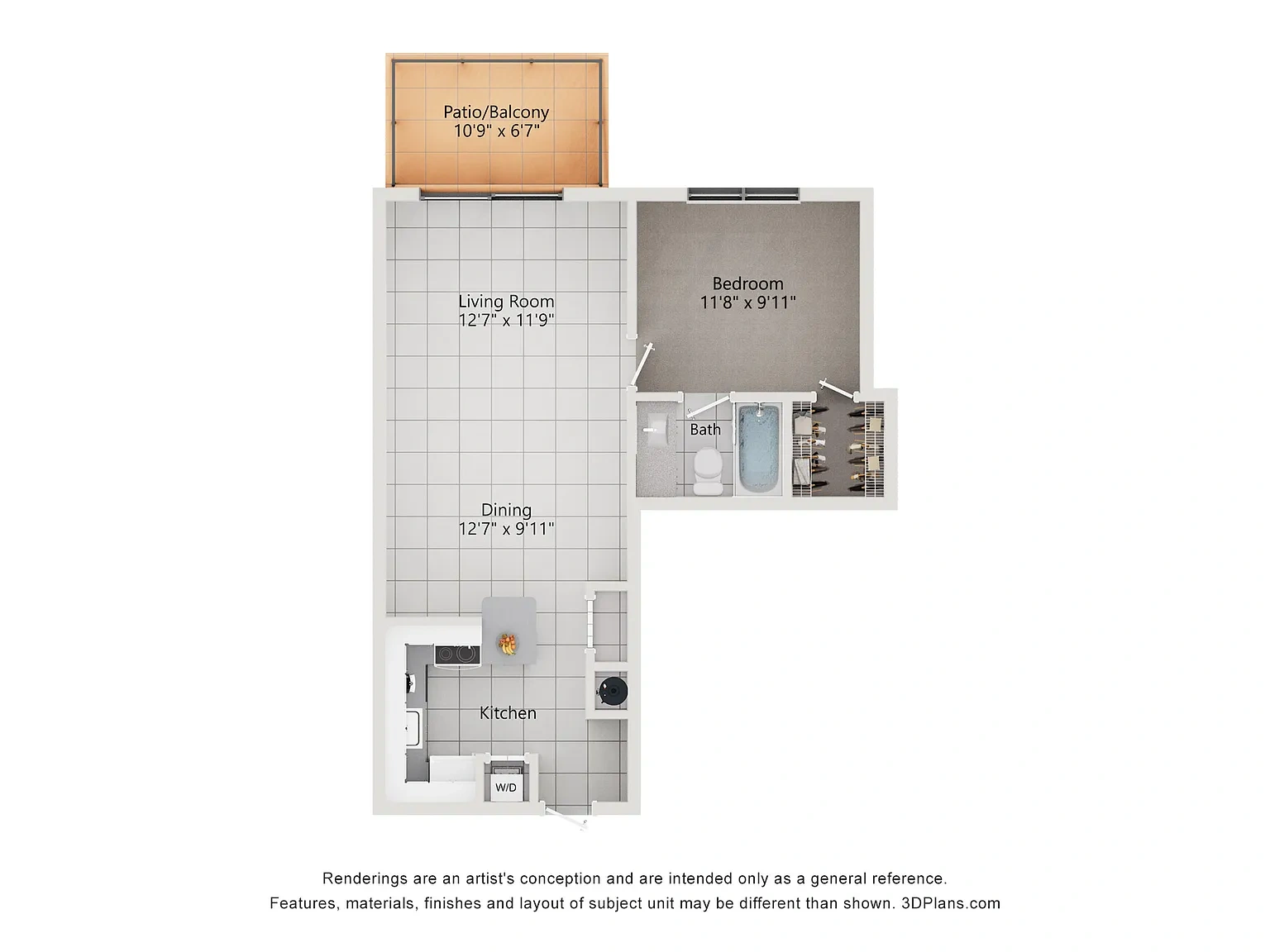 4120 at Palm Beach Gardens Apartments – Floor plan
