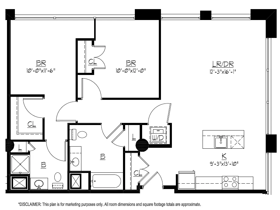 Montgomery Mill Apartments – Floor plan