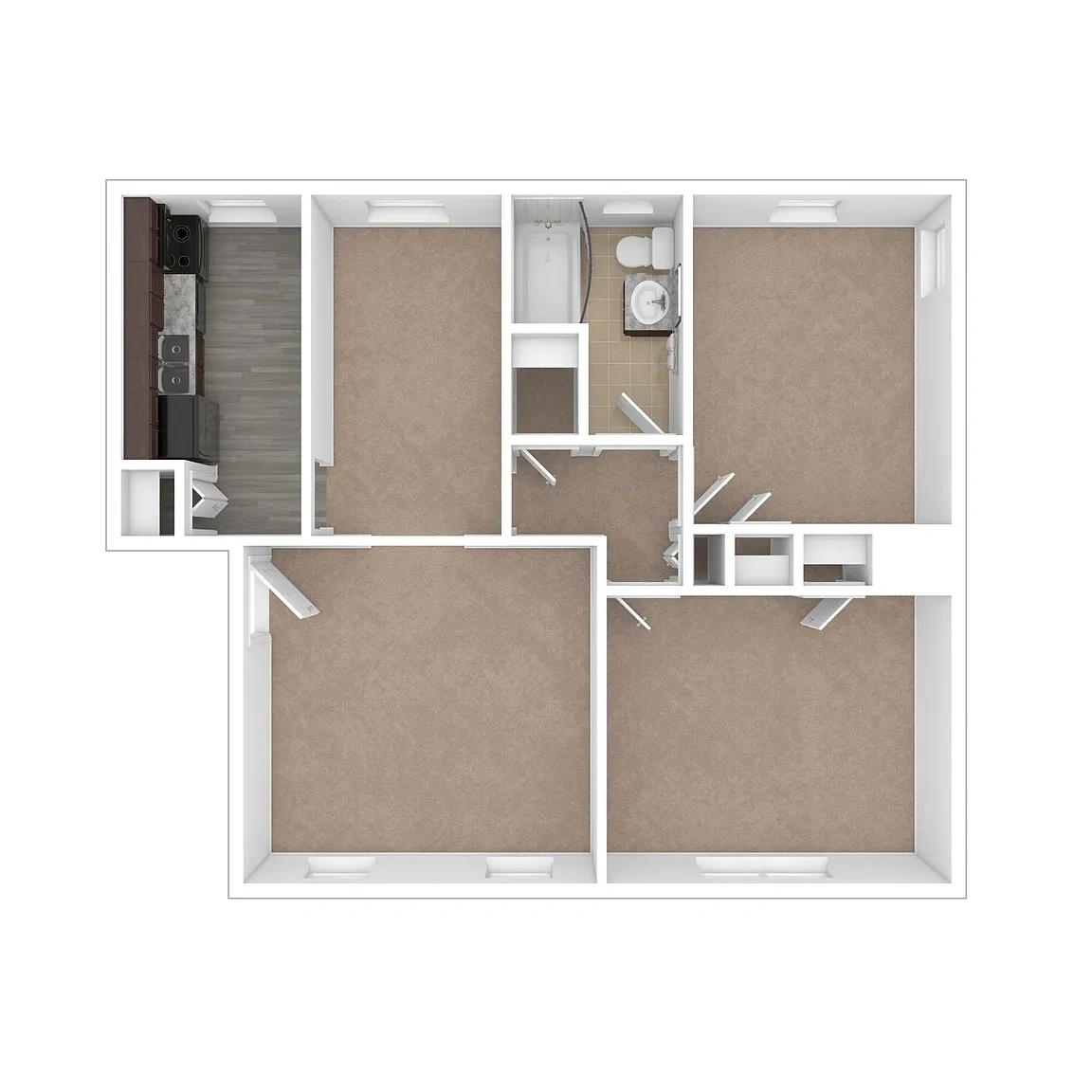 Caral Gardens Apartments and Townhomes – Floor plan