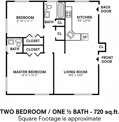 Woodcrest Apartment Homes – Floor plan