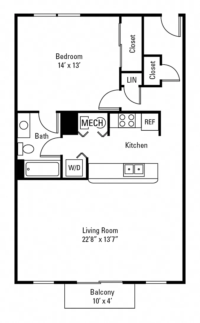 The Docks Apartments and Townhomes – Floor plan