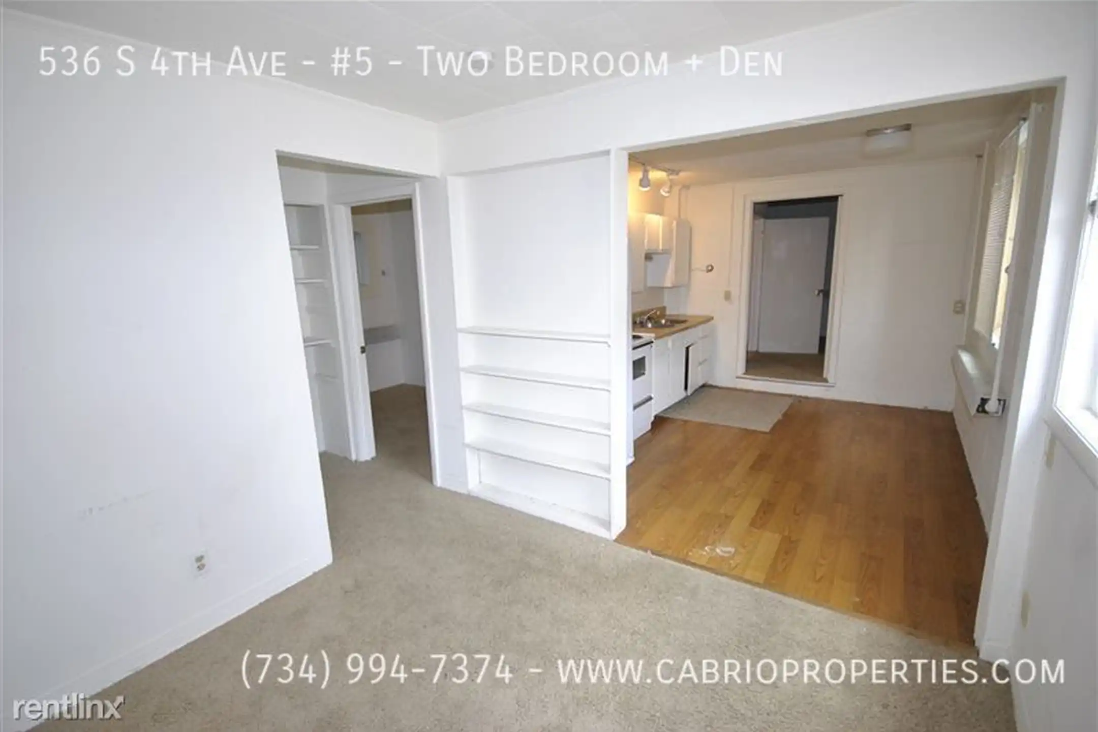 536 S 4th Ave unit #5 Two Bedroom Den Ann Arbor, MI