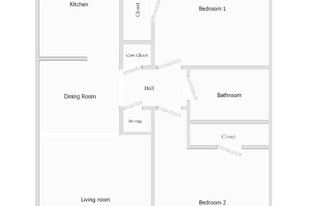 Árasán 2 seomra, 75 m²