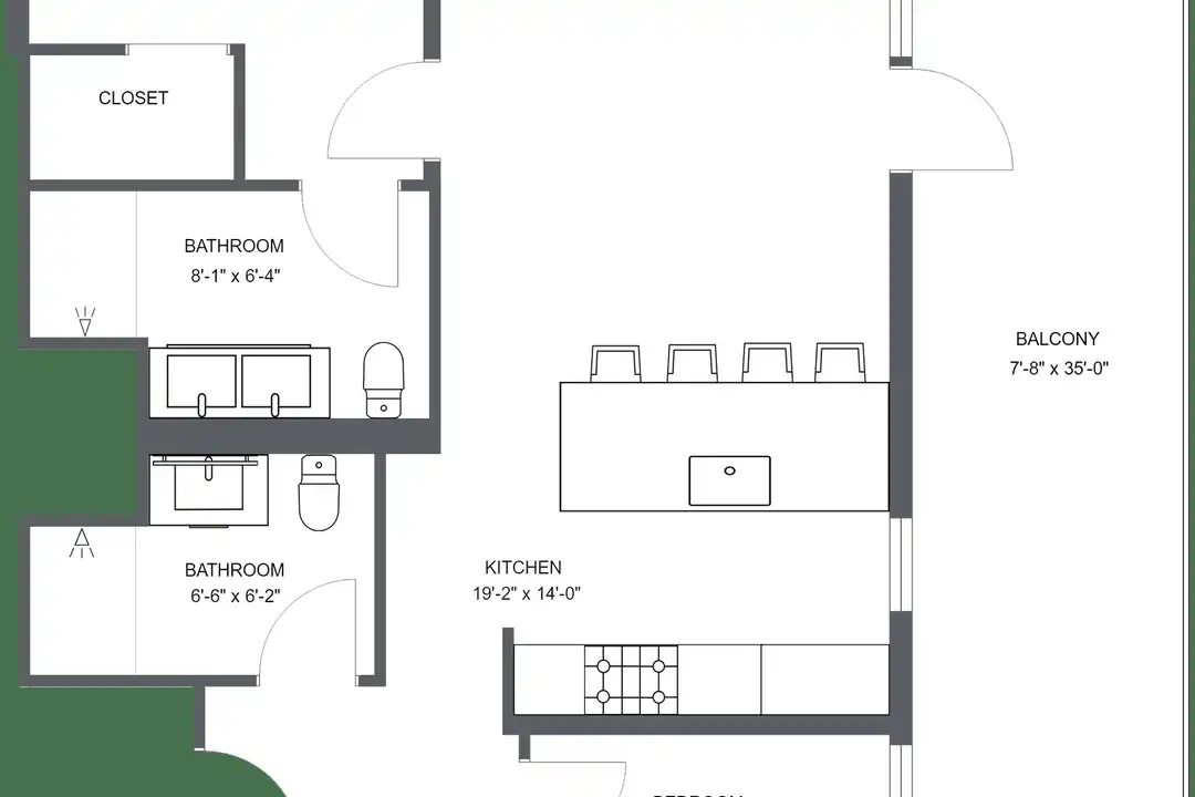 Apartament me 3 dhoma, 89 m²