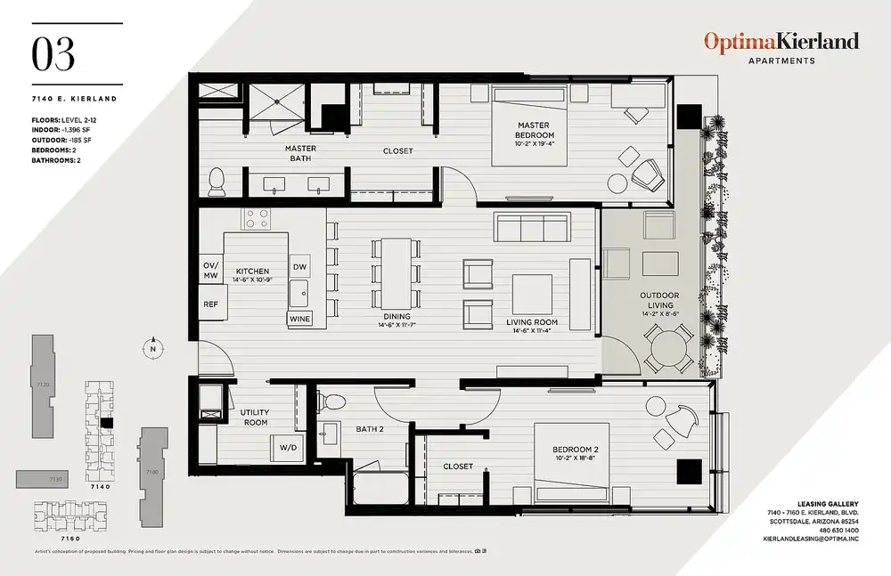 Optima Kierland Apartments - 7140-7190 E Kierland Blvd - Scottsdale, AZ ...