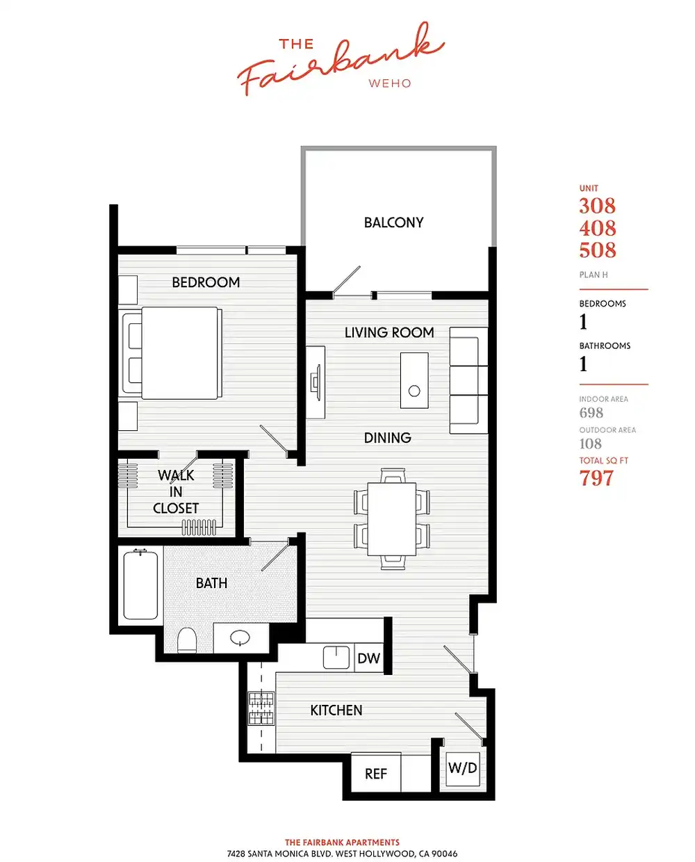 The Fairbank - 7428 Santa Monica Blvd - West Hollywood, CA | Rent.