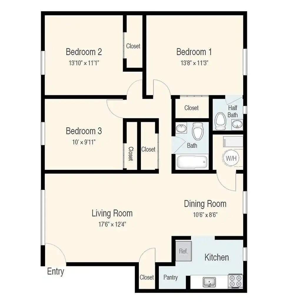 Berkshire and Barter Court Apartments - 2410 Berkshire Pl ...