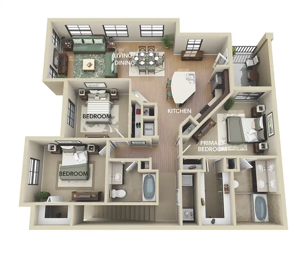 The Hamptons at Palm Beach Gardens Apartments - 4045 Central Gardens ...