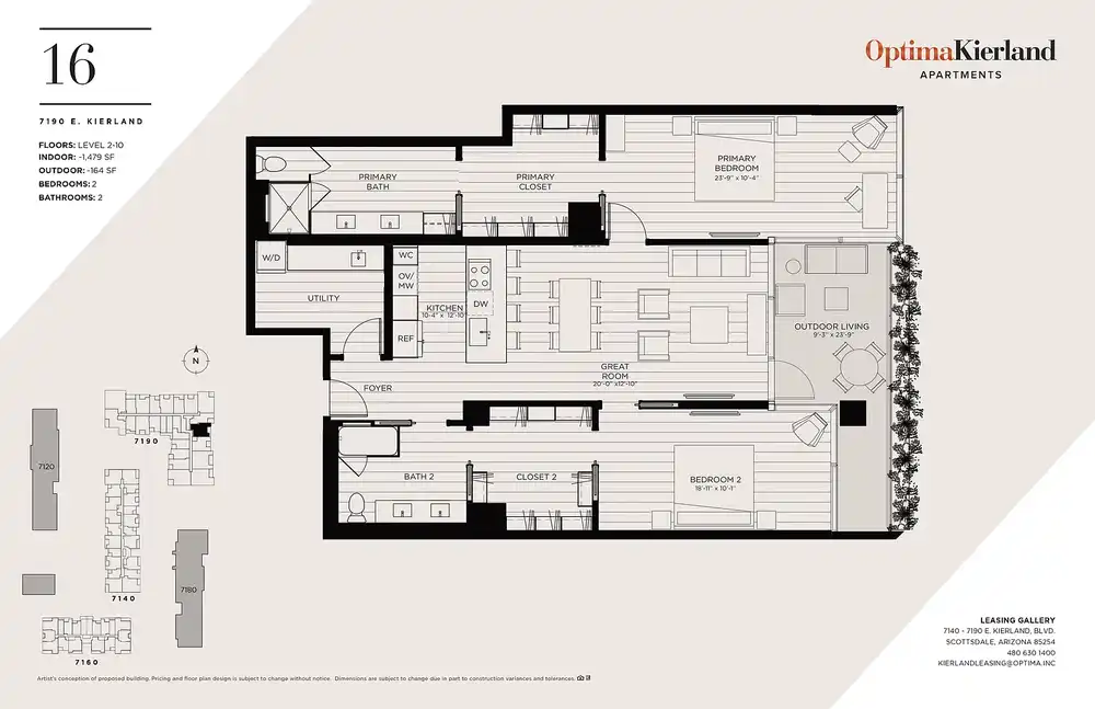 Optima Kierland Apartments - 7140-7190 E Kierland Blvd - Scottsdale, AZ ...